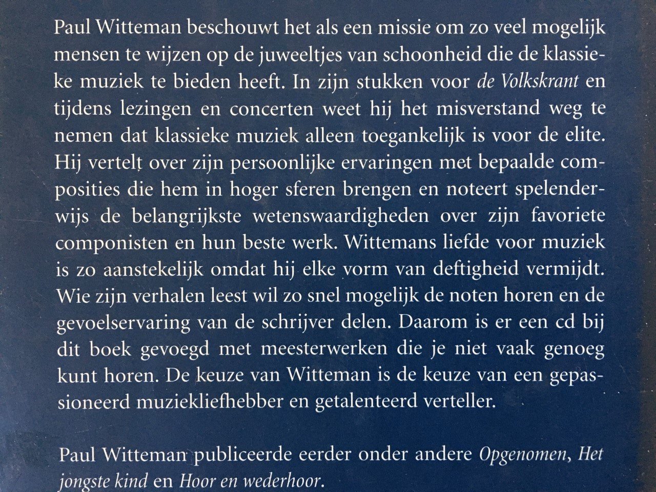 In hoger sferen - Paul Witteman (excl. CD) - Afbeelding 2