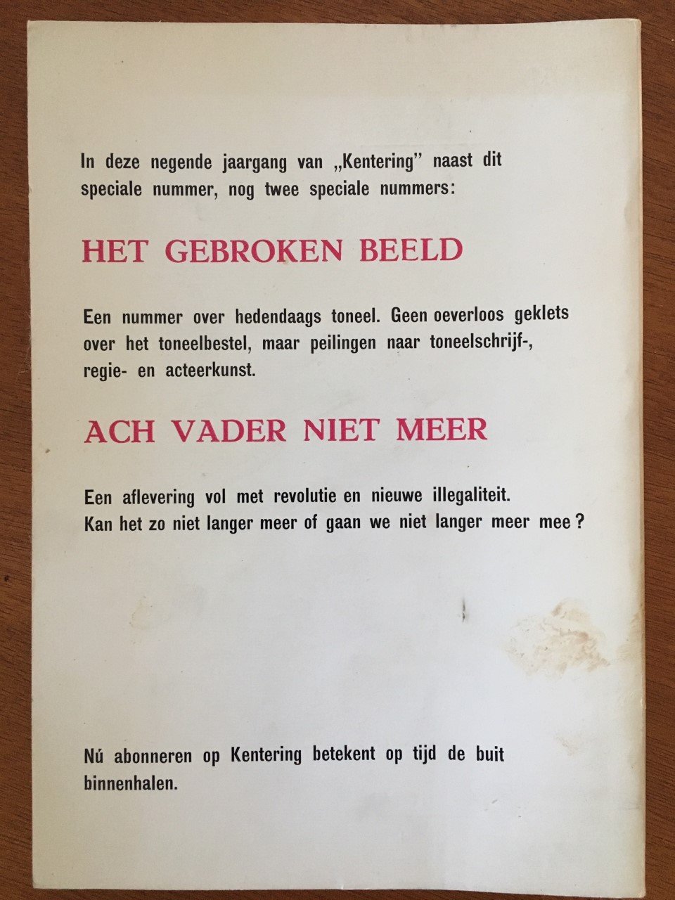 Kentering nr. 2/3 - Vrolijk klimaat - 1968 - Afbeelding 2