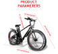 CMACEWHEEL KS26 Electric Moped 750W Speed 45km/h 100km Range - 3 - Thumbnail