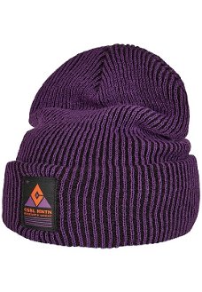 9165 Beanie muts C & S black purple 