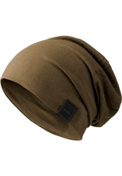 9224 Beanie muts MDis met logo olive - 0