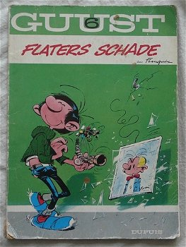 Strip Boek, GUUST, FLATERS SCHADE, Nr.6, Dupuis, 1968. - 0