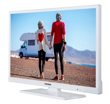 Telefunken XH24D401VD-W 24 inch witte tv met dvd - 1