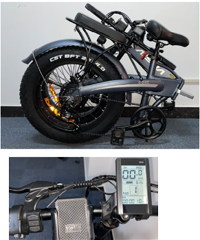 KAISDA K2 20*4.0 inch Fat Tire 500W Max 35km/h Folding Bike. - 7