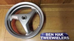 Voorwiel Velg Peugeot Scooter 2-tact Origineel Peugeot Zilver