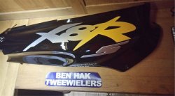 Zijkap Zijscherm Honda X8rs X8r Zwart NIEUW ! Rechts