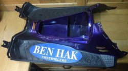 Treeplank Aprilia Sr Viper Donker Paars ORIGINEEL NIEUW