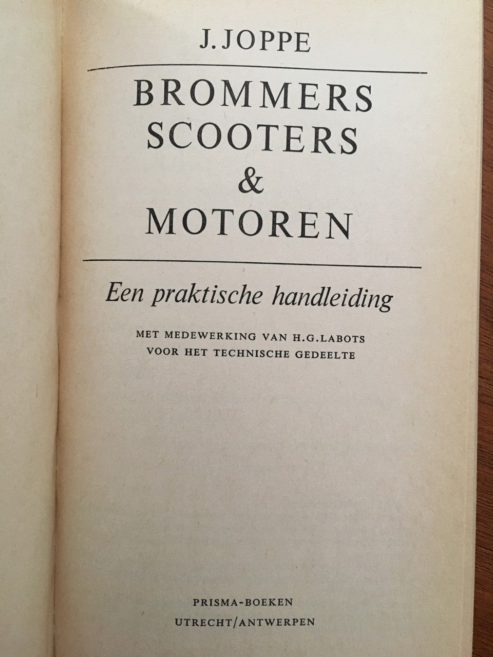 Brommers, scooters en motoren - J. Joppe - Afbeelding 2