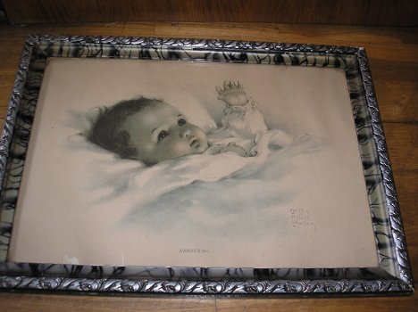 Bessy pease - schilderij met wakkere baby - 0