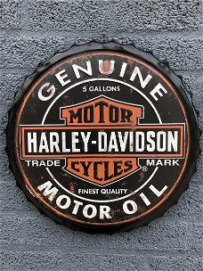 Harley Davidson-metalen wand kroon dop, kado