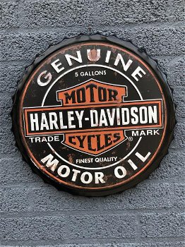 Harley Davidson-metalen wand kroon dop, kado - 4