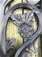 Houten wandornament met een reliëf van een roos - 5 - Thumbnail