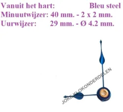 = Franse pendule wijzers = kwaliteit =45350
