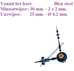 = Franse pendule wijzers = kwaliteit =45346