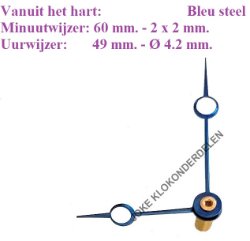 = Brequet wijzers Franse pendule = kwaliteit =45343