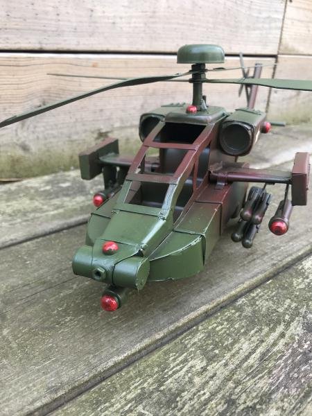 Metalen schaalmodel- Apache helikopter-gevechtshelikopter - Afbeelding 2