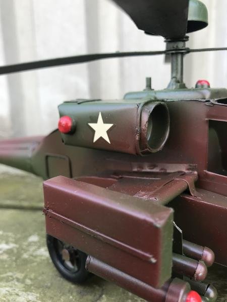 Metalen schaalmodel- Apache helikopter-gevechtshelikopter - Afbeelding 8