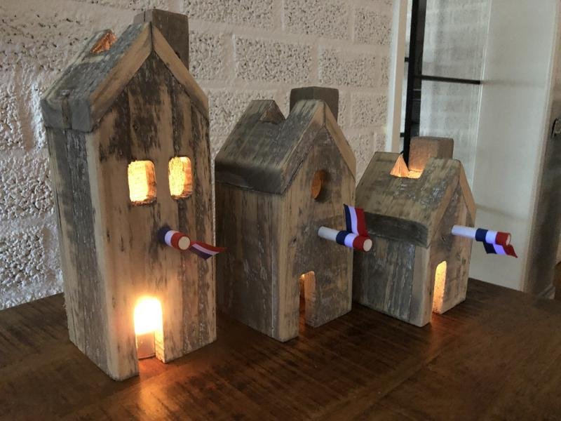 Decoratieve huisjes , met de hand vervaardigd ,vogelhuis - Afbeelding 6