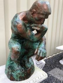 Sculptuur -verkoperd beeld, de denker,geweldig mooi beeld - 6