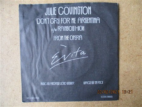 a0996 julie covington - dont cry for me argentina - 0