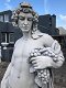 Prachtig tuinbeeld van Bacchus, prachtig beeld vol steen. - 5 - Thumbnail
