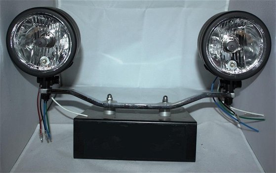 Lampenhouder Honda VT750 ACE incl. lampen (Zwart) - 0
