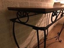 Antieke side table, decoratieve tafel, bruin - 5