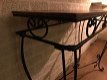 Antieke side table, decoratieve tafel, bruin - 5 - Thumbnail