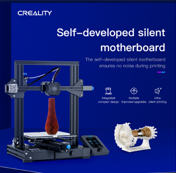 Creality 3D Ender 3 V2 3D Printer, Upgraded 32-bit Silent - 3