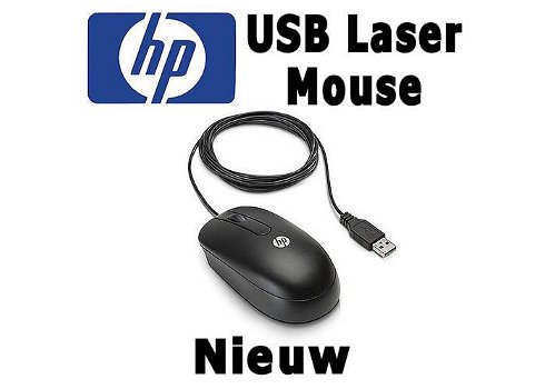 HP USB Optische Laser Muis | 1000 dpi | Nieuw! | 20+ stuks - 0