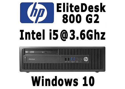 HP EliteDesk 800 G2 SFF Intel i5 @ 3.6Ghz 8GB 120GB SSD W10 - 0