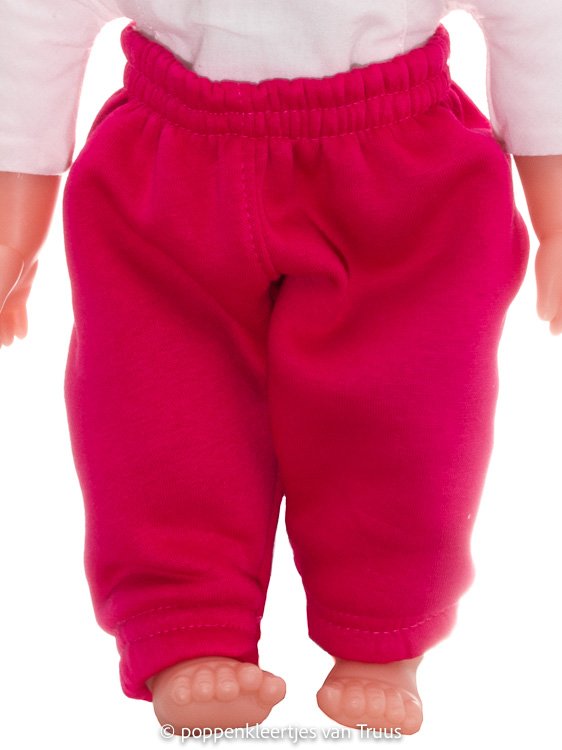 Hema pop 40 cm Setje fuchsia/roze/roosjes - Afbeelding 4