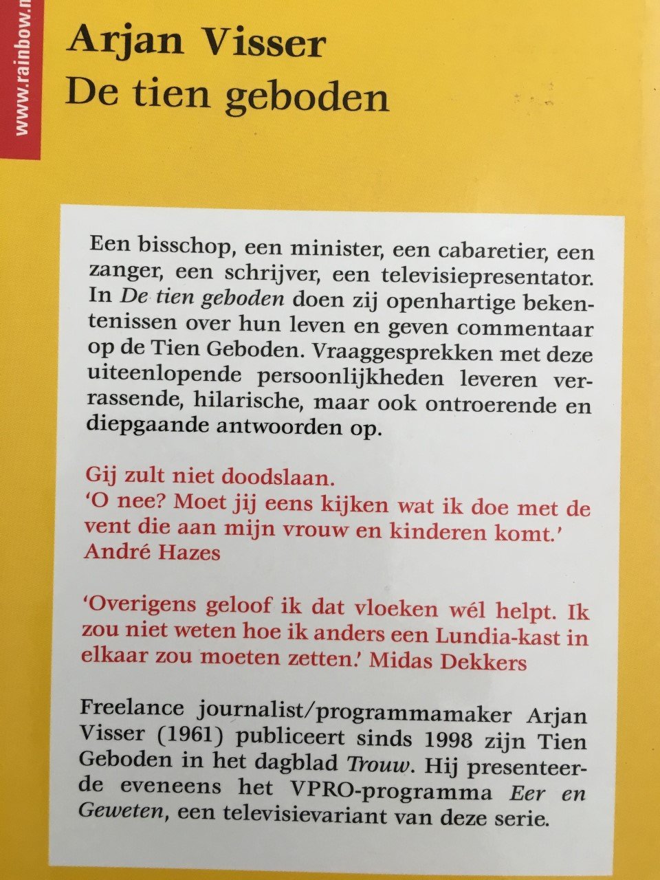 De tien geboden - Arjan Visser - Afbeelding 2