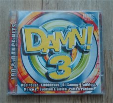 De originele dubbel-CD DAMN! 3 100% Dancehits van Digidance.