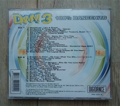 De originele dubbel-CD DAMN! 3 100% Dancehits van Digidance. - 5
