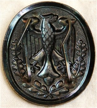 Geweerbadge Geweerkoord / Schützenplakette Schützenschnur, Brons / Bronze, Bundeswehr, jaren'80/'90. - 2