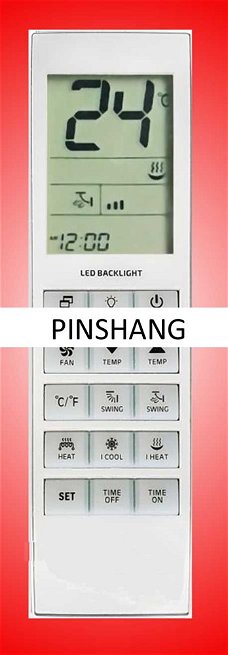 Vervangende afstandsbediening voor de airco's van Pinshang