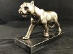 Een brons iron beeld/sculptuur - een leeuwin.-kado-beeld - 1 - Thumbnail