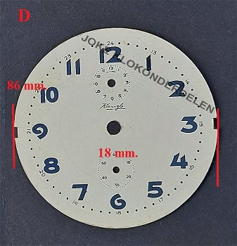 = Wekker wijzerplaat =45404 - 5