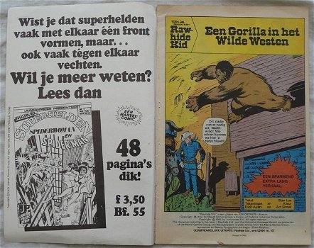 Strip Boek / Comic Book, Marvel, RAWHIDE KID, Nummer 11, Junior Press, 1981.(Nr.1) - 1