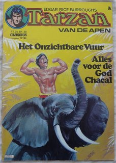 Strip Boek / Comic Book, Tarzan van de apen, Nummer 12199, CLASSICS LEKTUUR, 1975.(Nr.1) 