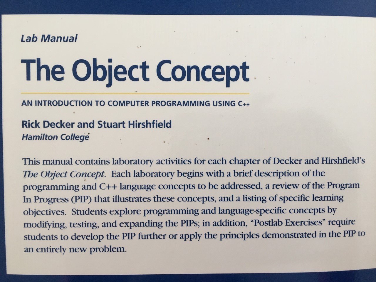 The Object Concept - Rick Decker, Stuart Hirshfield - Afbeelding 3