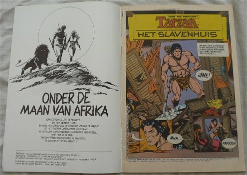 Strip Boek / Comic Book, Tarzan, Nummer 10, ATLANTIC, 1984.(Nr.1) - 1