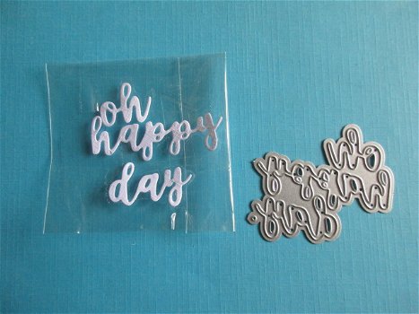 Snij / embossing mal oh happy day - 0