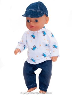 Baby Born Soft 36 cm Jongens setje tractor