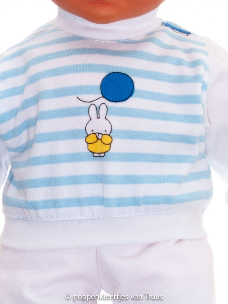 Baby Born 32 cm Pyjama Nijntje/wit/blauw/streep - Afbeelding 2
