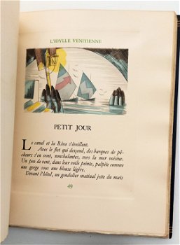 [Reliure Georges Cours] L’Idylle Venitienne 1945 Soulages - 7