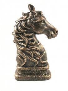 Mooi beeld van een paard, brons-look, van gietijzer-kado