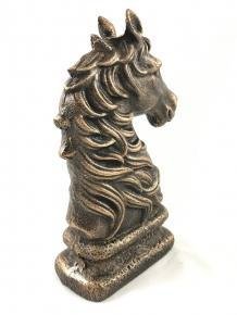 Mooi beeld van een paard, brons-look, van gietijzer-kado - 3