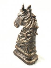Mooi beeld van een paard, brons-look, van gietijzer-kado - 4